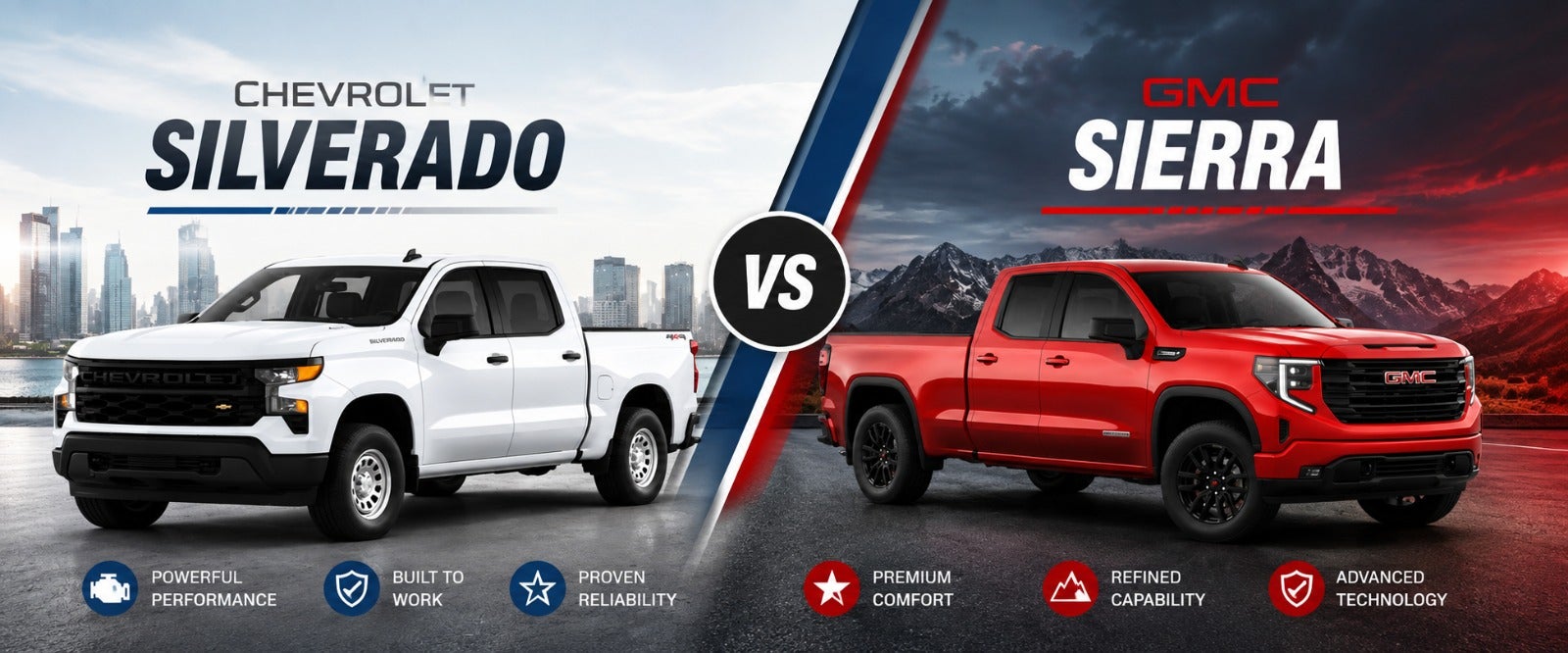 Chevrolet Silverado 1500 vs. GMC Sierra 1500